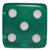 Dr. Dice - D6 Jumbo Verde Transparente - Dr. Dice - MoxLand